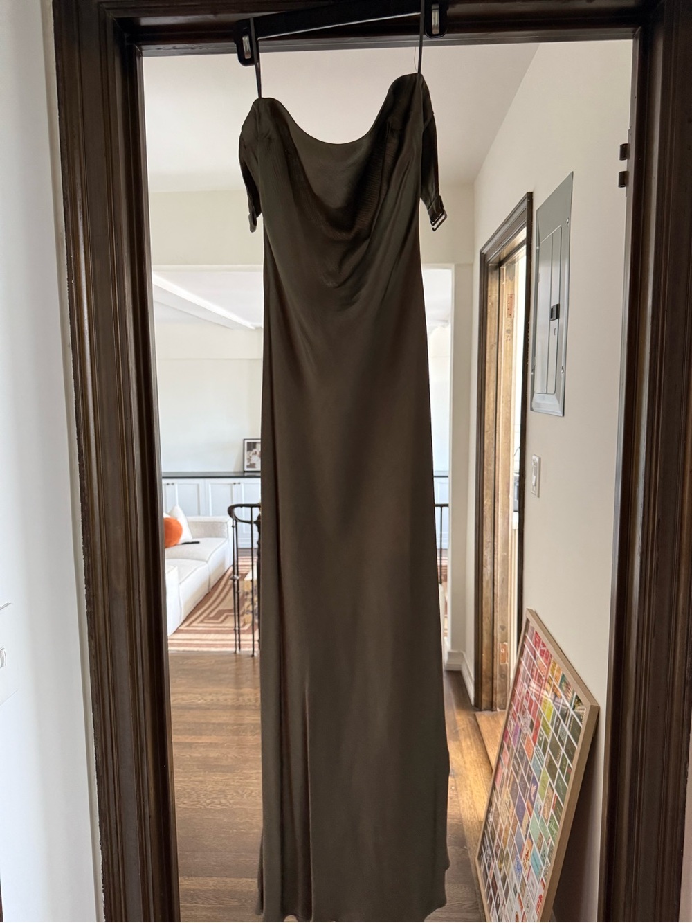 Bec + Bridge Strapless Moon Dress in Sage, Size 4 - Picture 4 of 4